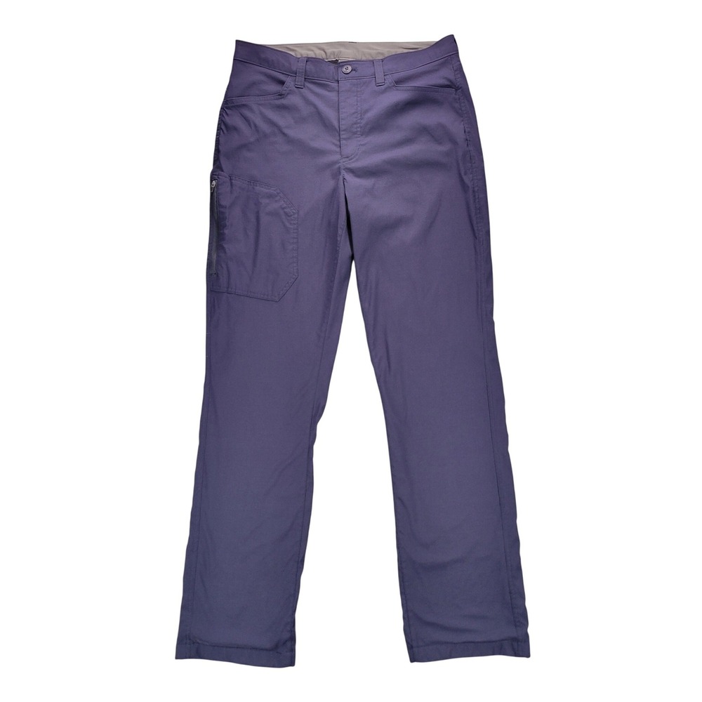 Eddie Bauer Fleece Lined Tech Pant Mens 34x34 Navy Blue‎ Straight Leg Cargo